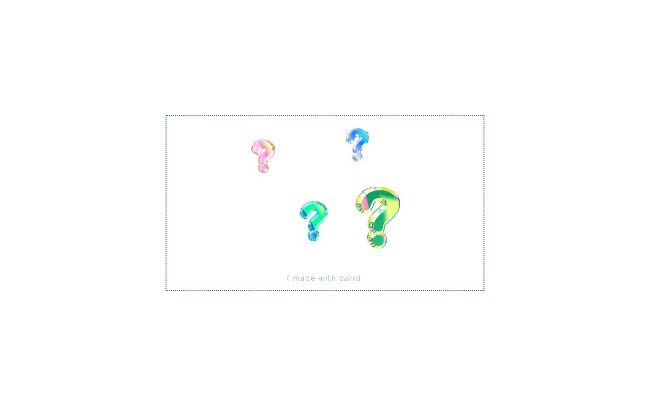 Carrd profile picture for @questions